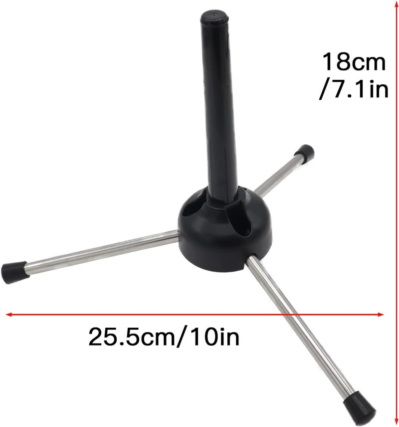 Cheerock Portable Clarinet Stand Holder, Metal 3-Leg Clarinet Support, Flute Stand Compatible with Clarinets, Saxophones, and Other Wind Instruments - Image 3